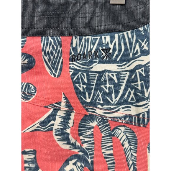 Roark Revival Mens Graphic Board Shorts With Drawstring Closure Size 28 - Picture 9 of 10